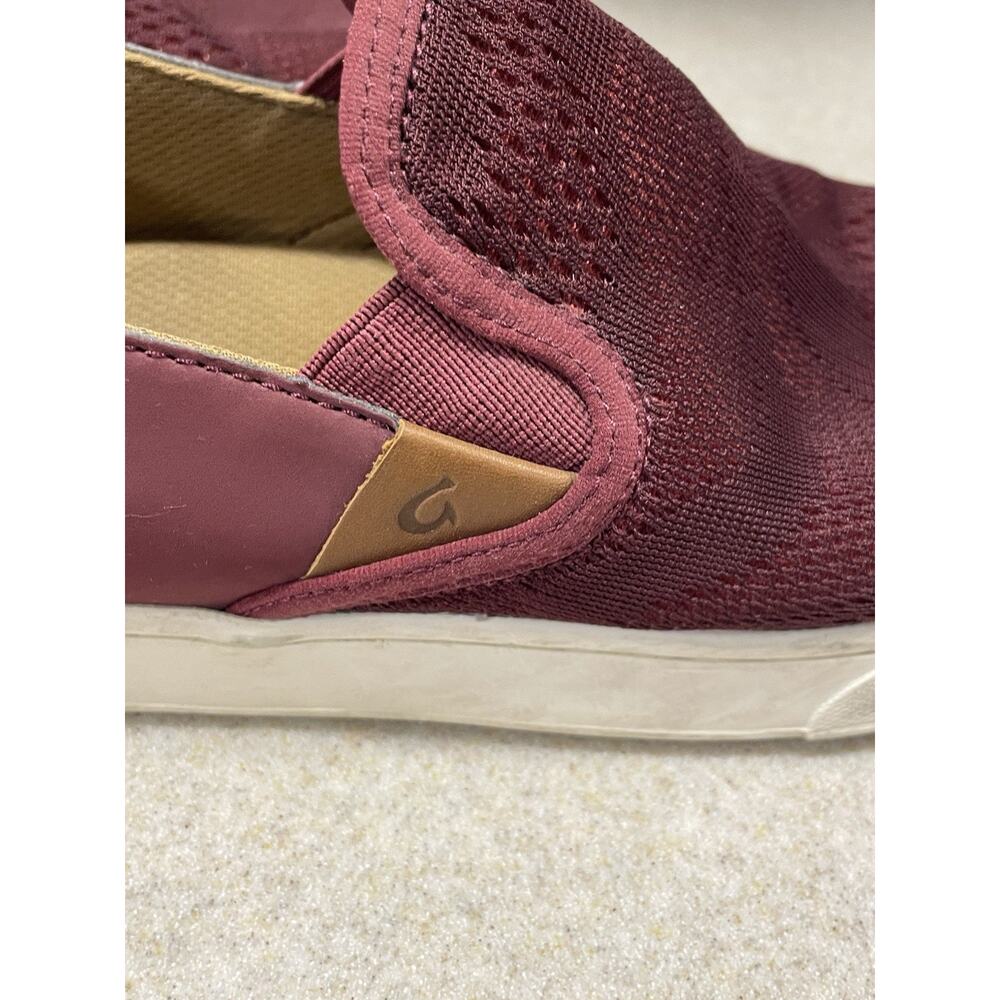 OLUKAI PEHUEA Slip On Comfort Shoes 20271 Women’s Size 10 Maroon -Casual Wear - Picture 9 of 11